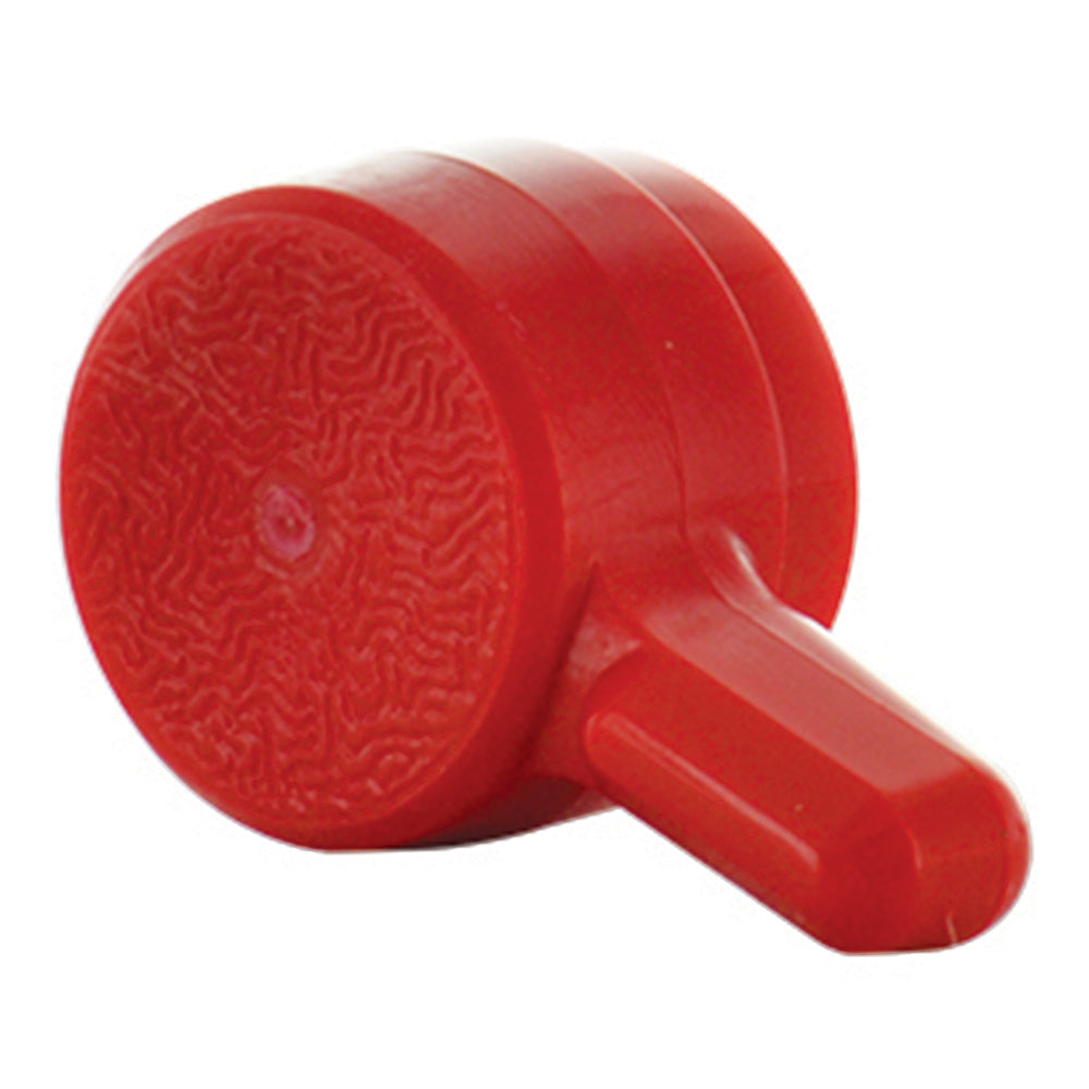 Black "L" Shaped Thumb Screw Knob - 1/4 Inch (11/16 Inch Diameter)