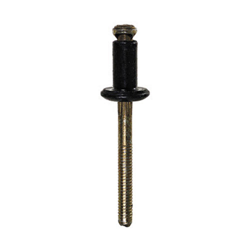 1/4 Inch X 12.70 Mm 3/32 - 1/8 Inch Grip Black Yellow Zinc Aluminum Specialty Rivet