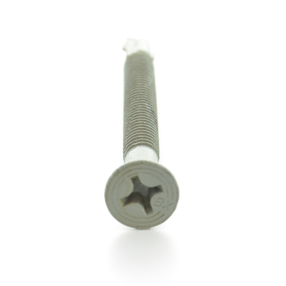 1/4-20 x 3 Inch Coated Steel #4 Point Flat - Countersunk Head Self-Drilling Tek Screw With Wings