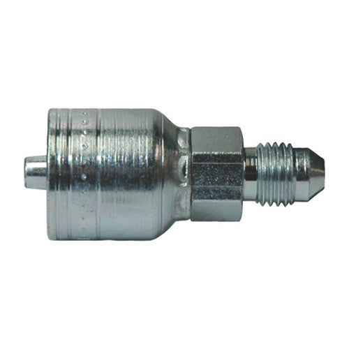 1 Inch x Jic 37 Degree Male Rigid Yellow Zinc Z Series Weathergrip Crimp