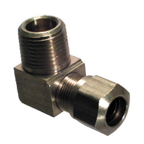 3/8 Tube X 3/8 Inch Brass 90 Degree Male Elbow D.O.T Air Brake Fitting