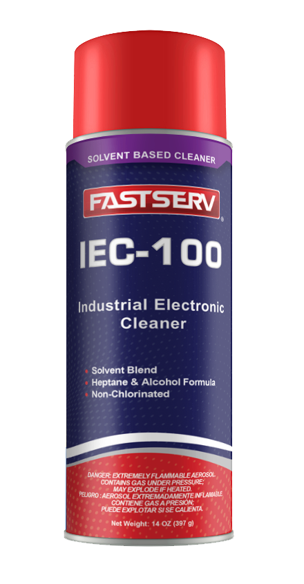 Fastserv IEC-100 Industrial Electronic Cleaner - 12 oz Net Wt. - Aerosol