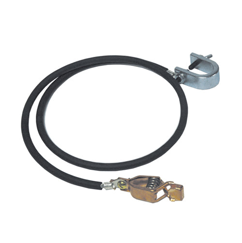 10 Foot Ground Cable With Two 50 Amp Clamps