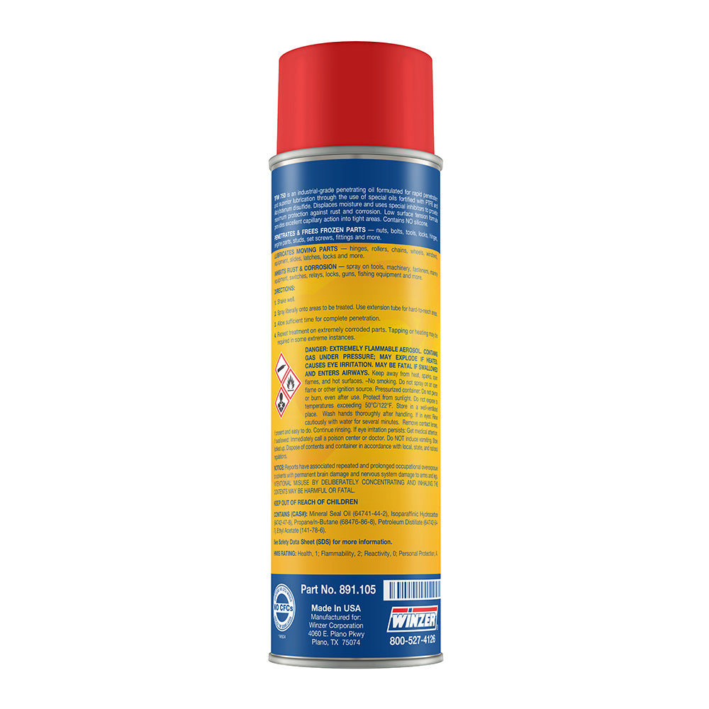 Winzer TFM 750 Heavy-Duty Penetrant With PTFE - 15 Oz Net Wt. - Aerosol