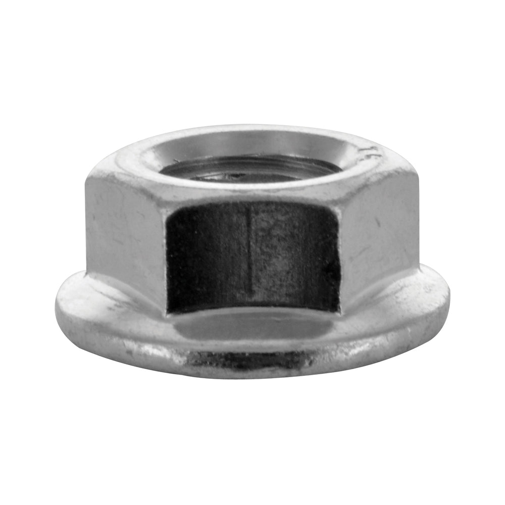 1/2-13 Zinc Plated Grade 2 Serrated Spin Lock Flange Nut