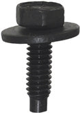 1/4"-20 x 15/16"Hex Head Body Bolt Sems Dogpoint With Washer Black Finish