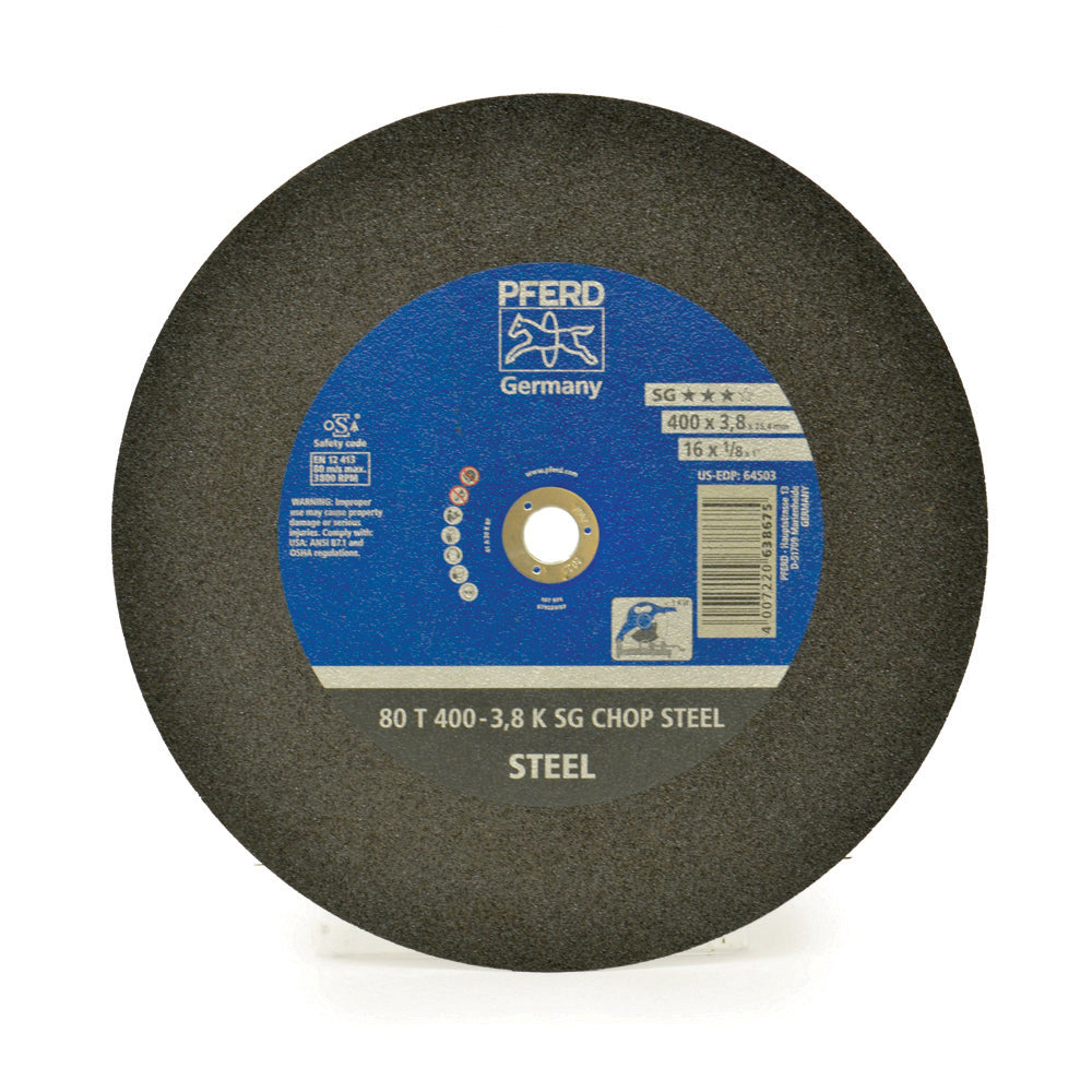 16 Inch x 1/8 Inch x 1 Inch A36K Grit Aluminum Oxide Cut-Off-Wheel