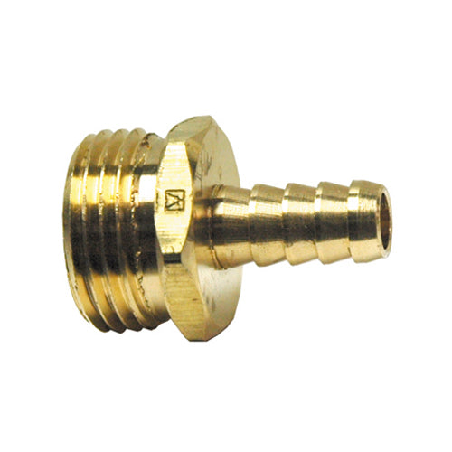 1/2 Inch x 3/4 Inch Lead Free Brass Garden Hose Barb