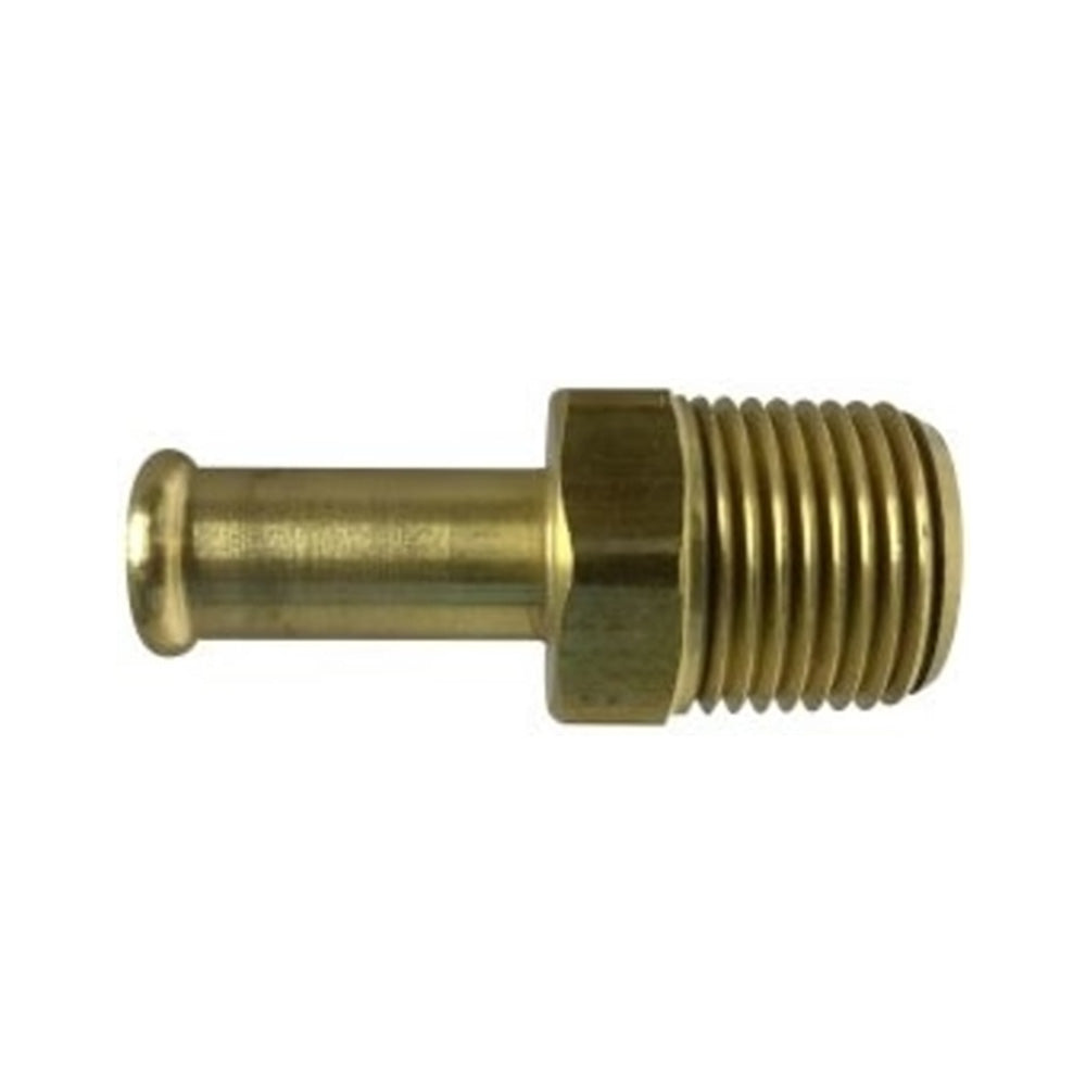 5/8 Inch x 1/2 Inch Male Pipe Brass Fuel Hose Fitting - Single Barb