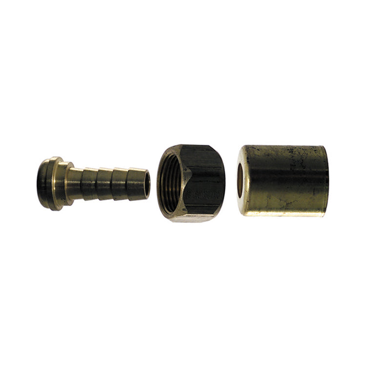 3/8 Inch x 3/8 Inch Abs Air Brake Swivel CA360 Brass 338 P Series Coll-O-Crimp