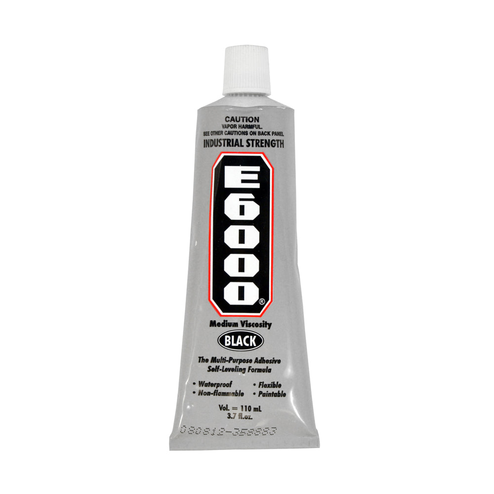 E-6000 Industrial Adhesive Tube Black - 3.7 Fl oz