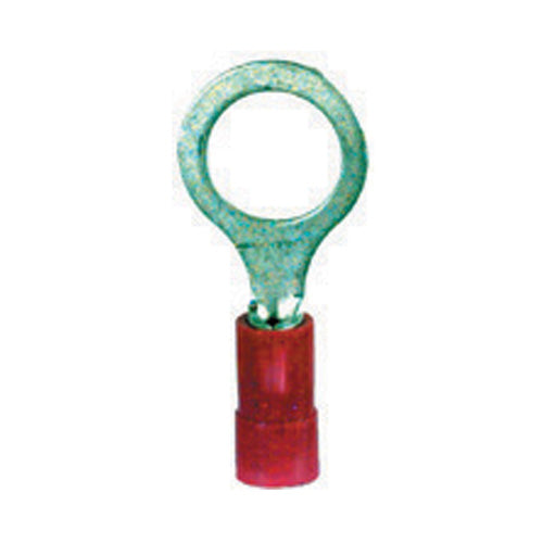 22-18 Gauge Ring Terminal 5/16" Stud Pvc Insulated Red