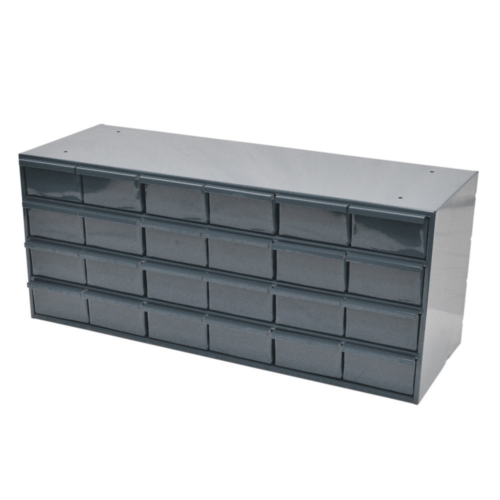 Gray Storage Cabinet - 24 Compartments