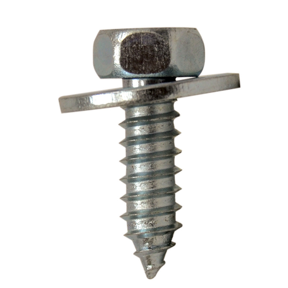 M6.5 x 20Mm Sheet Metal Screw Hex Washer Head Steel Zinc Plated