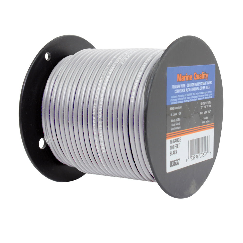 Boat Cable 16 Ga X 100' White