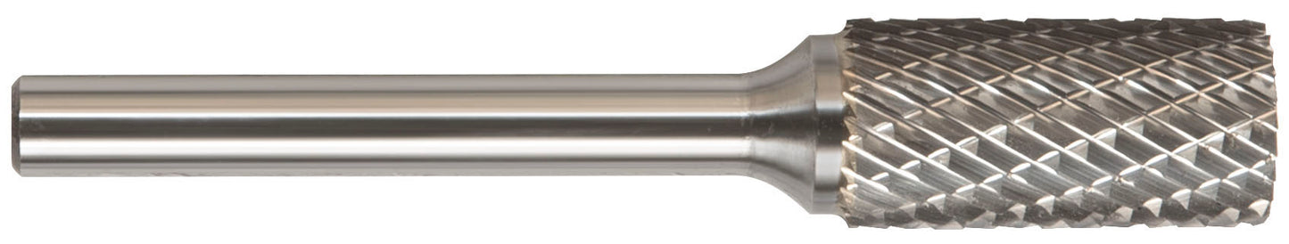 1/4 Inch Cylindrical With End Cut 1/8 Inch Shank Sa-51 Miniature Carbide Bur