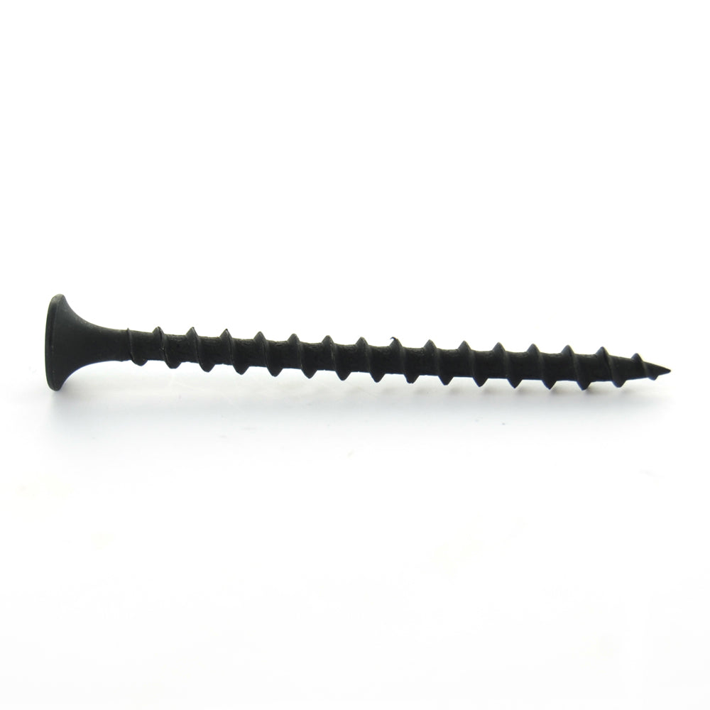 #6 x 2 Inch Coarse Thread Sharp Point #2 Phillips Drive Bugle Head Black Phosphate Steel Drywall