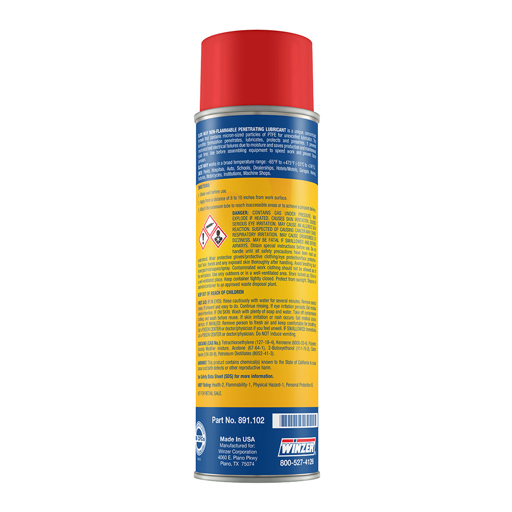 Winzer Slick Way Non-flammable Penetrating Lubricant - 16.25 Oz Net Wt. - Aerosol