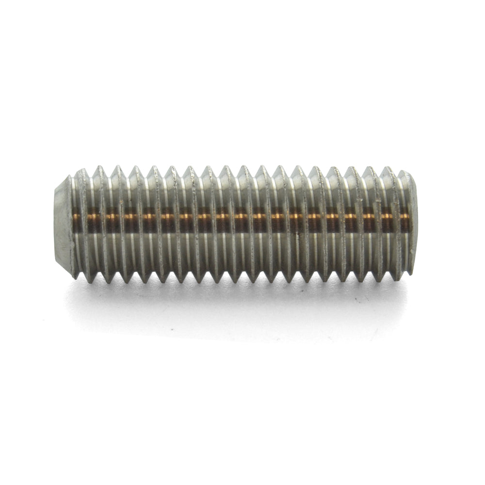 M10 x 1.5 x 25 mm Coarse Plain 18-8 (A2) Stainless Steel Din 916 Cup Point Socket Head Set Screw