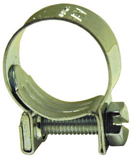 #16 Chromate Steel Fuel Injection Hose Clamp - For Plastic Silicone Or Rubber Hose