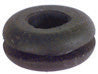 Black Rubber/PVC Grommet 1/4 Inch Id X 1/2 Inch Od X 3/8 Inch Groove Diameter X 1/16 Groove Width