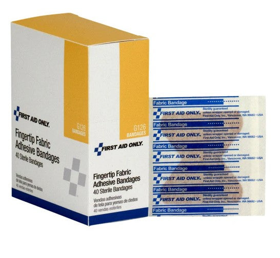 1-3/4" x 2" Fabric Fingertip Bandage Box of 40