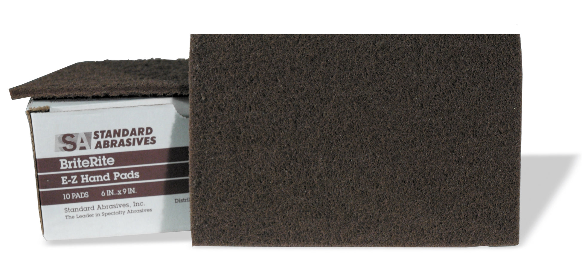 Standard Abrasives 6 x 9 Heavy-Duty Scuff Pad Brown Aluminum Oxide Box of 20 Pads