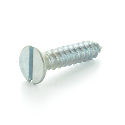 Slotted Flat Sheet Metal Screws Zinc Plated #8 x 1/2 - Clearance