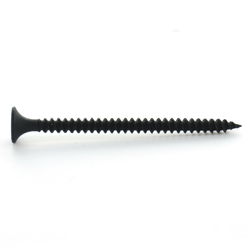 #6 x 2 Inch Fine Sharp Point #2 Phillips Drive Bugle Head Black Phosphate Steel Drywall Screw