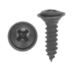 #8-18 x 5/8 Inch Black Phosphate Type Ab Phillips Reduced Oval Trim Head Tapping Screw