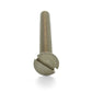 #10-24 x 1/2 Inch Coarse Plain 18-8 (A2) Stainless Steel Slotted Drive Flat Countersunk Head Machine Screw