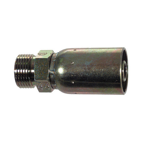 Male Flat Face O-Ring Rigid Straight 3/8 Inch Hose X 1/2 Inch Tube