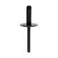 0.22 Inch 2.5 - 4.8 Mm Grip Black Plastic Push Rivet