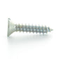 #12 x 5/8 Inch Zinc Plated Alloy Steel Flat - Countersunk Head Type Ab Self-Tapping Sheet Metal Screw - Clearance