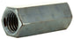 1/2-13 x 1-3/4 Inch Coarse Zinc Plated A563 Grade A Hex Coupling Nut