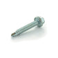 1/4 x 1-1/2 Inch Slotted Hex Washer Head Drill Point Tek Crimptite Zinc - Clearance