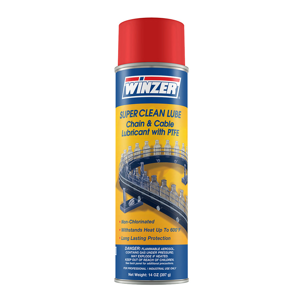 Winzer Super Clean Lube Chain and Cable Lubricant With PTFE - 14 Oz Net Wt. - Aerosol