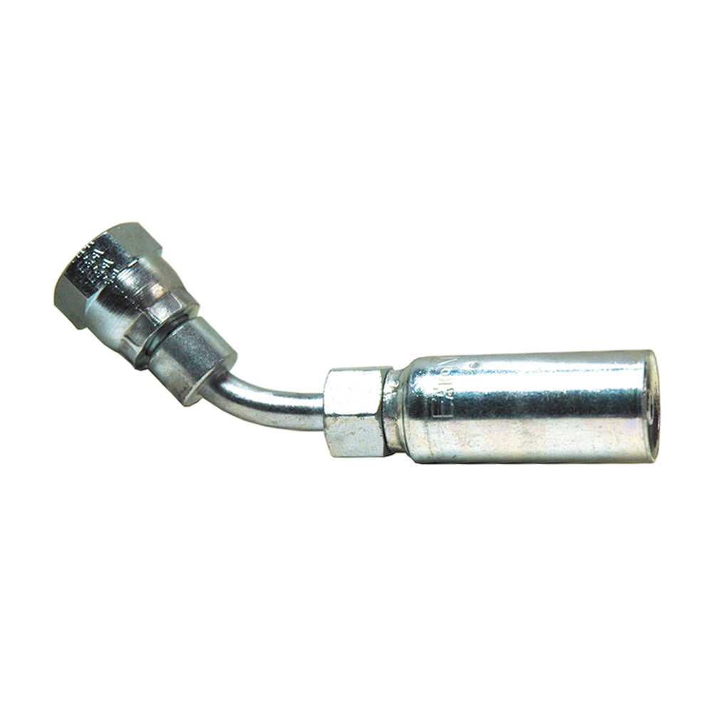 Female Swivel Din24 Light 45 Degree Elbow 1/2 Inch Hose X M15 Tube