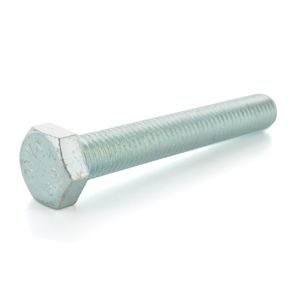 M10 x 1.5 x 25 Mm Coarse Class 8.8 Zinc Plated Fully Threaded Steel Hex Head Cap Screw