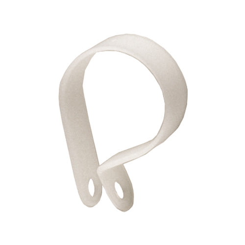 Nylon Cable Clamp H/D 1/8 Dia White - Clearance