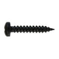 #8-15 x 1 Inch Black Powder Coated Type A Square Drive Pan Head Self-Tapping Sheet Metal Screw