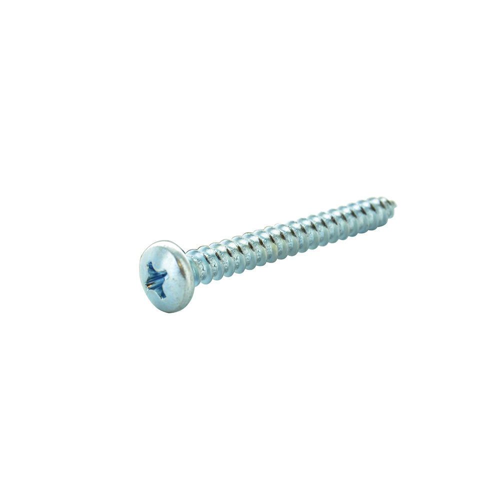 #12 x 7/8 Inch Zinc Plated Low Carbon Steel Pan Head Type-AB Self-Tapping Sheet Metal Screw