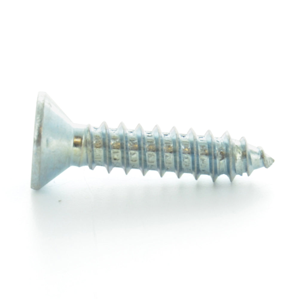#8-18 x 1/2 Inch Zinc Plated Low Carbon Steel Flat - Countersunk Head Type-Ab Self-Tapping Sheet Metal Screw