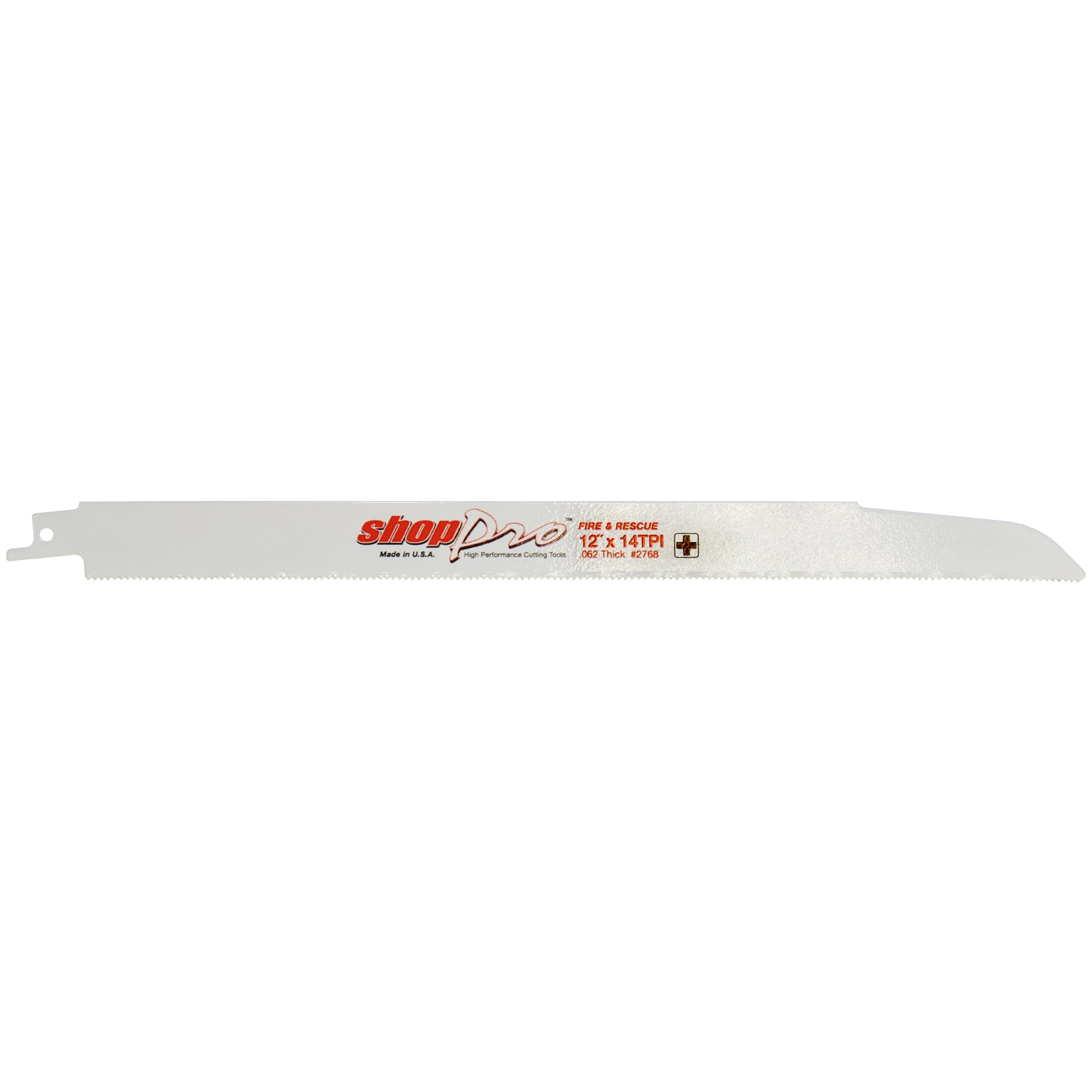 Shoppro 12 x 7/8 x 0.062 Fire & Rescue Reciprocating Saw Blade - 14 Tpi