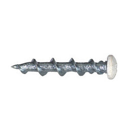 3/16 Inch x 1-1/4 Inch White Concrete Screws Wall-Dog™ Anchor - 100 Per Box.