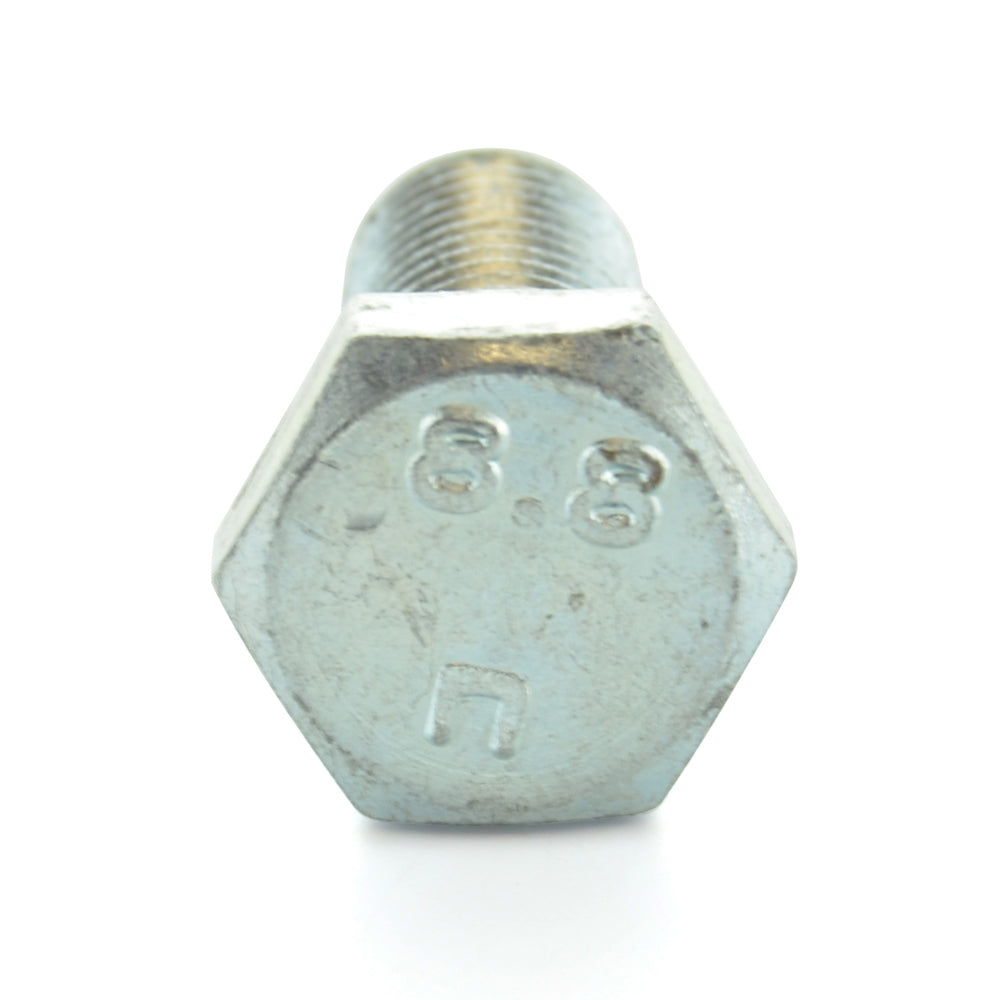 M16 x 2 x 100 mm Coarse Class 8.8 Zinc Plated Steel Hex Head Cap Screw Usa
