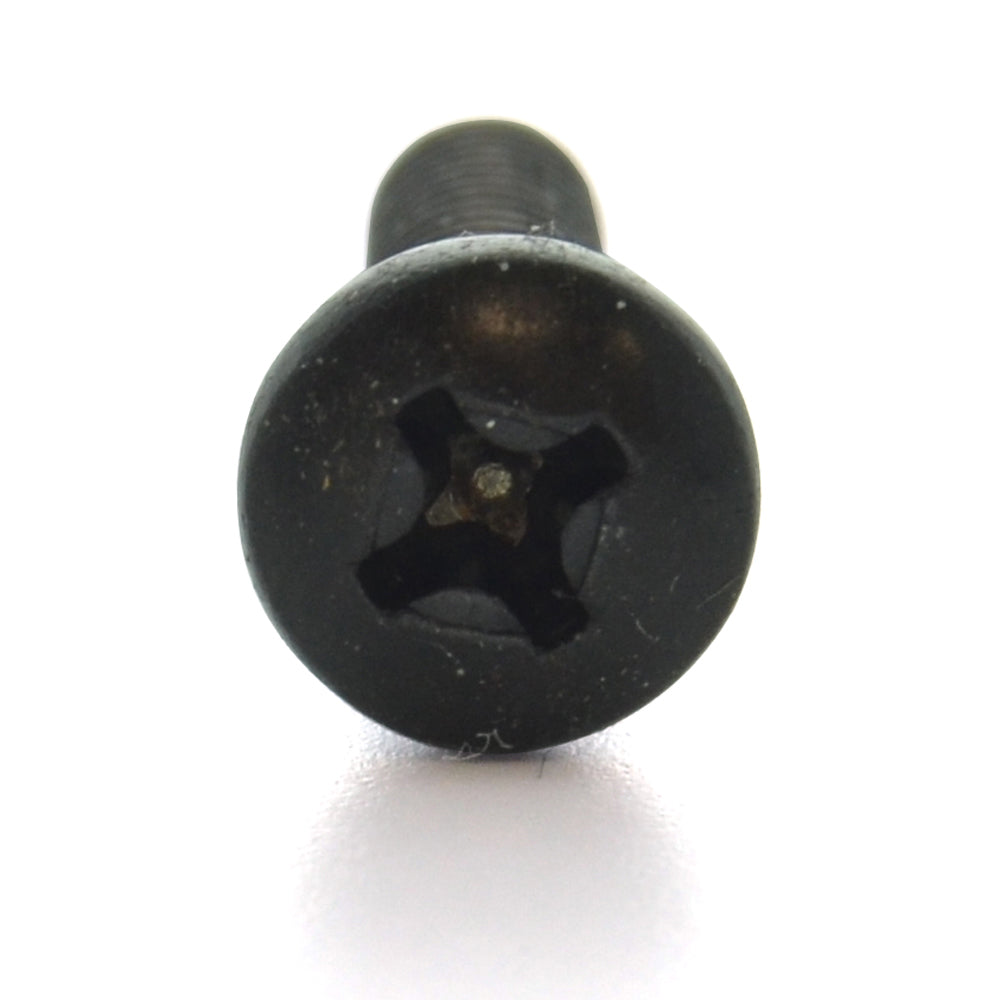 #8-32 x 3/4 Inch Coarse Black Oxide Steel #2 Phillips Drive Pan Head Machine Screw