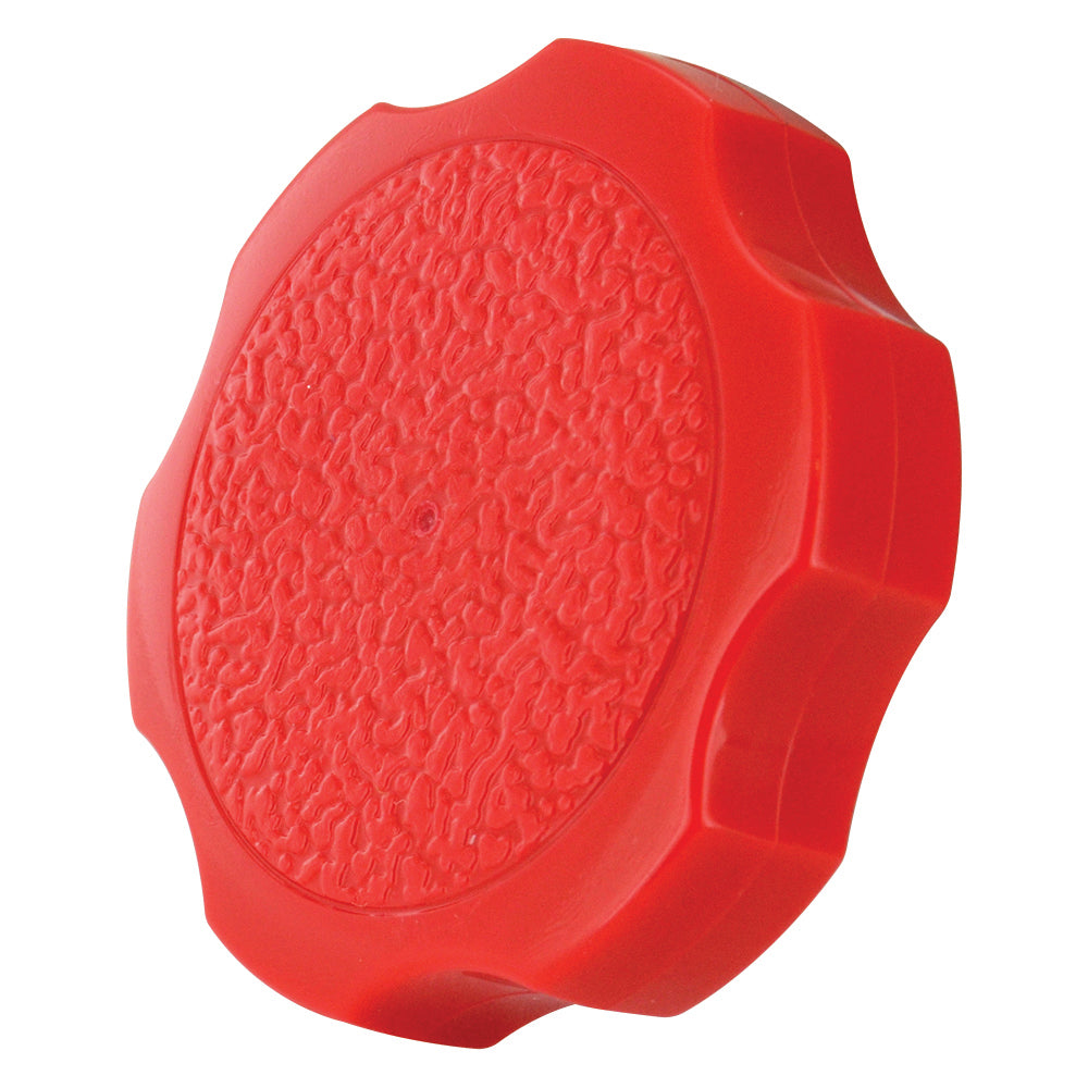 Red Rosette Thumb Screw Knob - 5/16 Inch (1-1/2 Inch Diameter)
