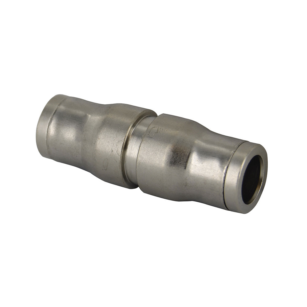 5/16 Inch Nickel Plated Brass Push-In Tube Union