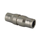 1/2 Inch Nickel Plated Brass Push-In Tube Union